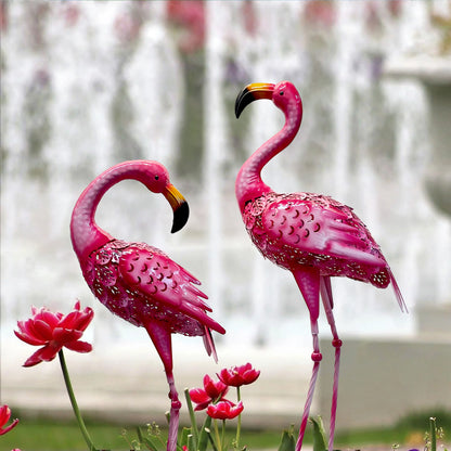 Palm Beach Flamingo Garden Pair