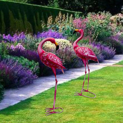Palm Beach Flamingo Garden Pair