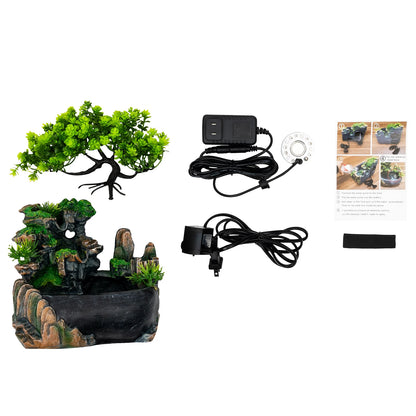 Tabletop Fountains Rockery Plants