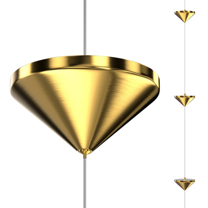 Gold Floor To Ceiling Flexible Linear Lamp