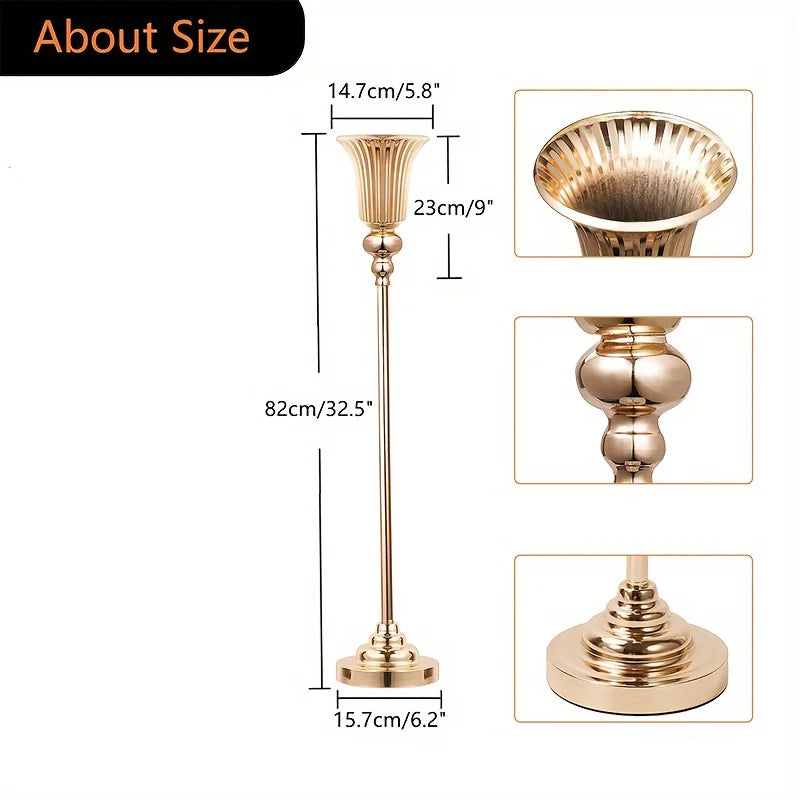 2/10pc Set Wedding Centerpiece Floor Vase 32.5 Inch for Party Events Christmas and Halloween Decorations Pc