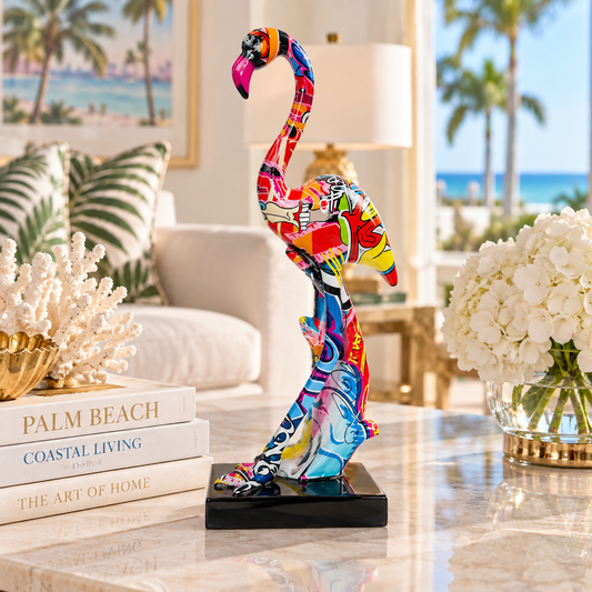 Palm Beach Pop Art Flamingo Sculpture